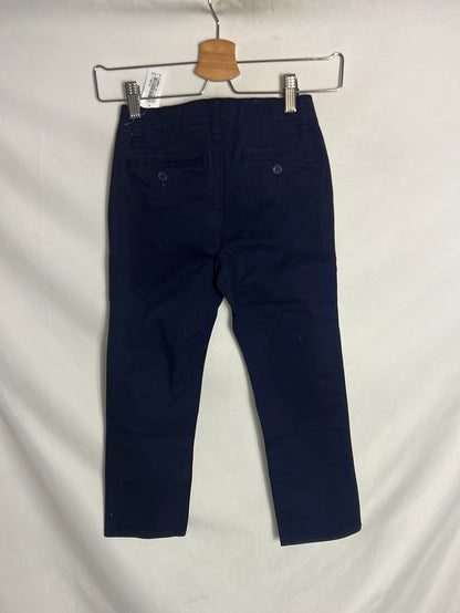 GAP. Navy blue chino-style trousers. Size 6 years.
