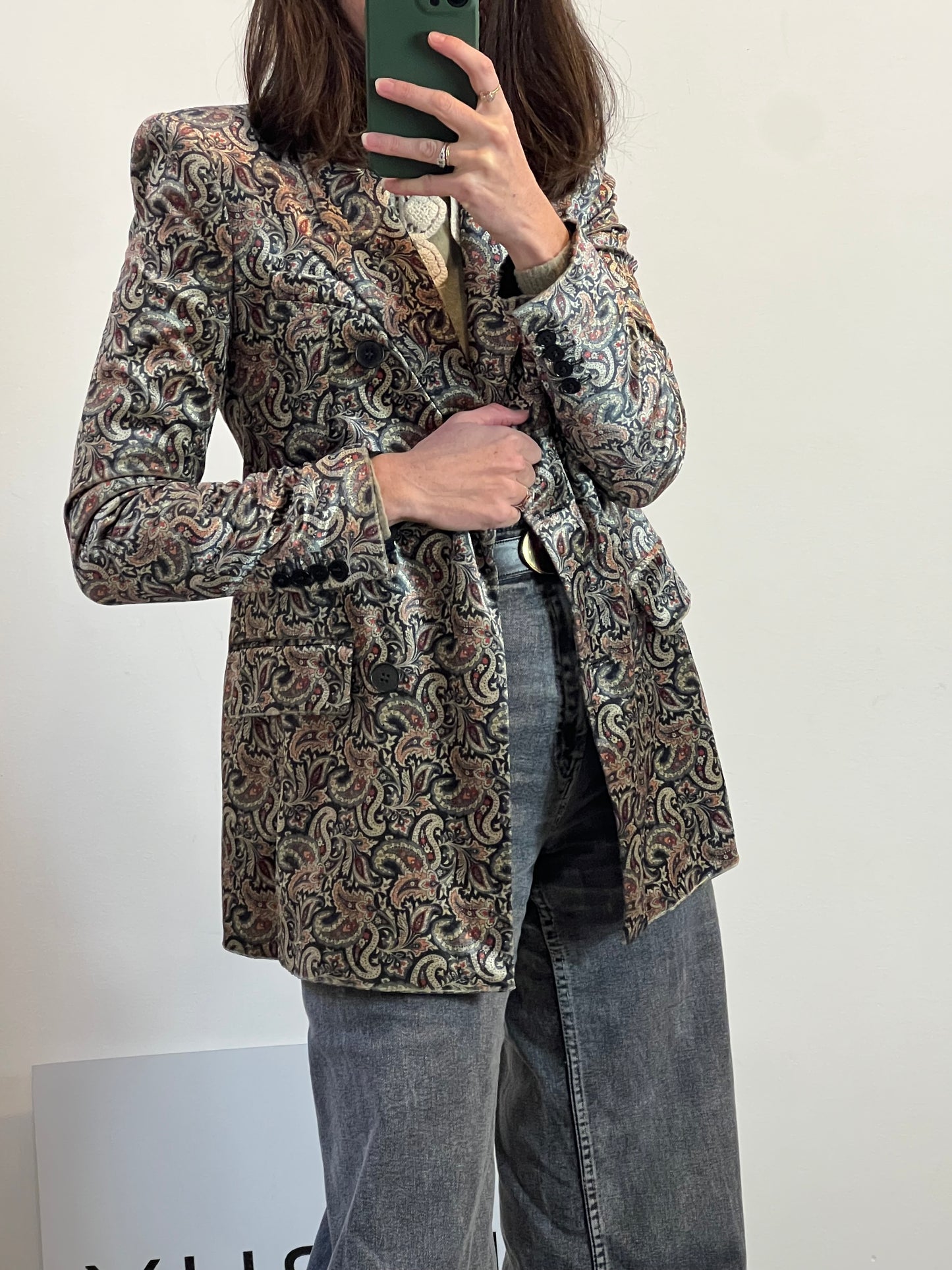 ZARA. Black stretch knit top. TL