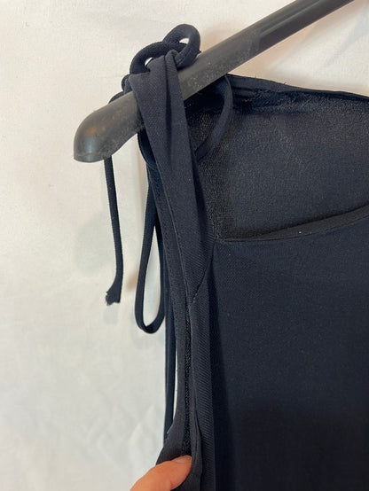 ANGEL SCHLESSER. Asymmetrical blue long dress TU(S)