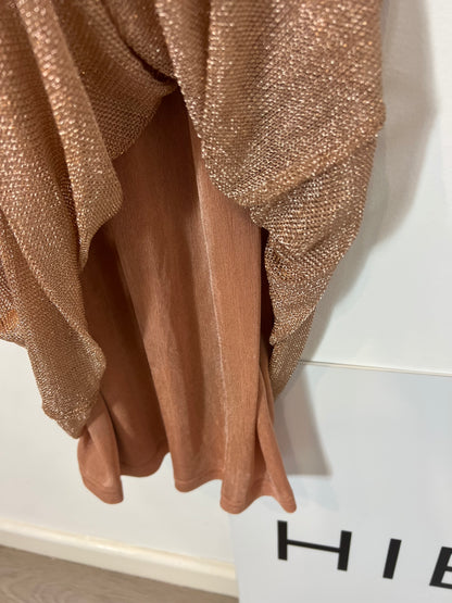 ZARA. Vestido textura brillo. T S