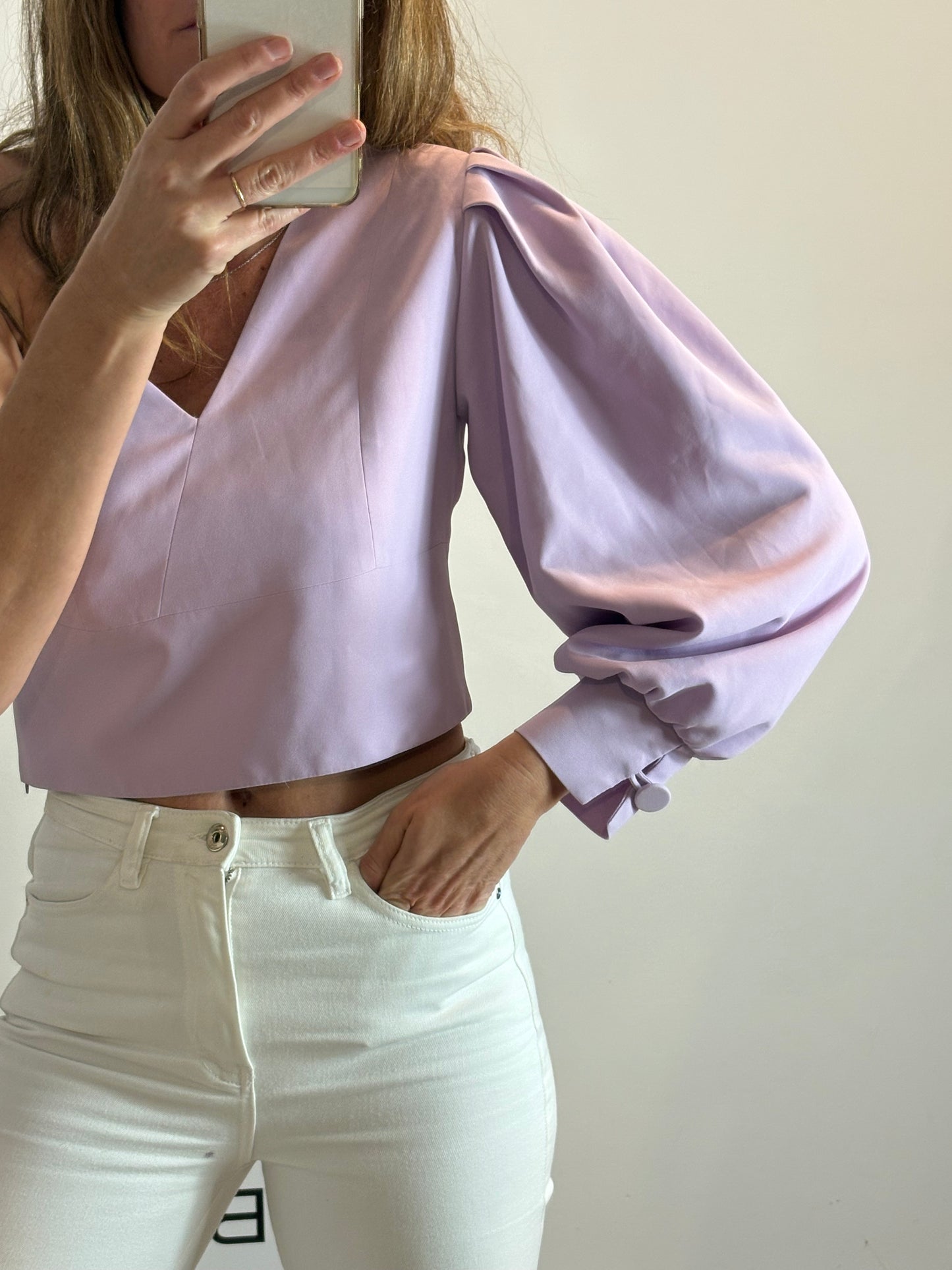 ZARA. Jacket with mottled gray wool. TS