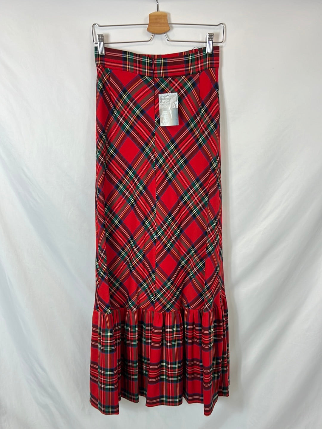 KOLONAKI. Falda larga cuadros. T 36