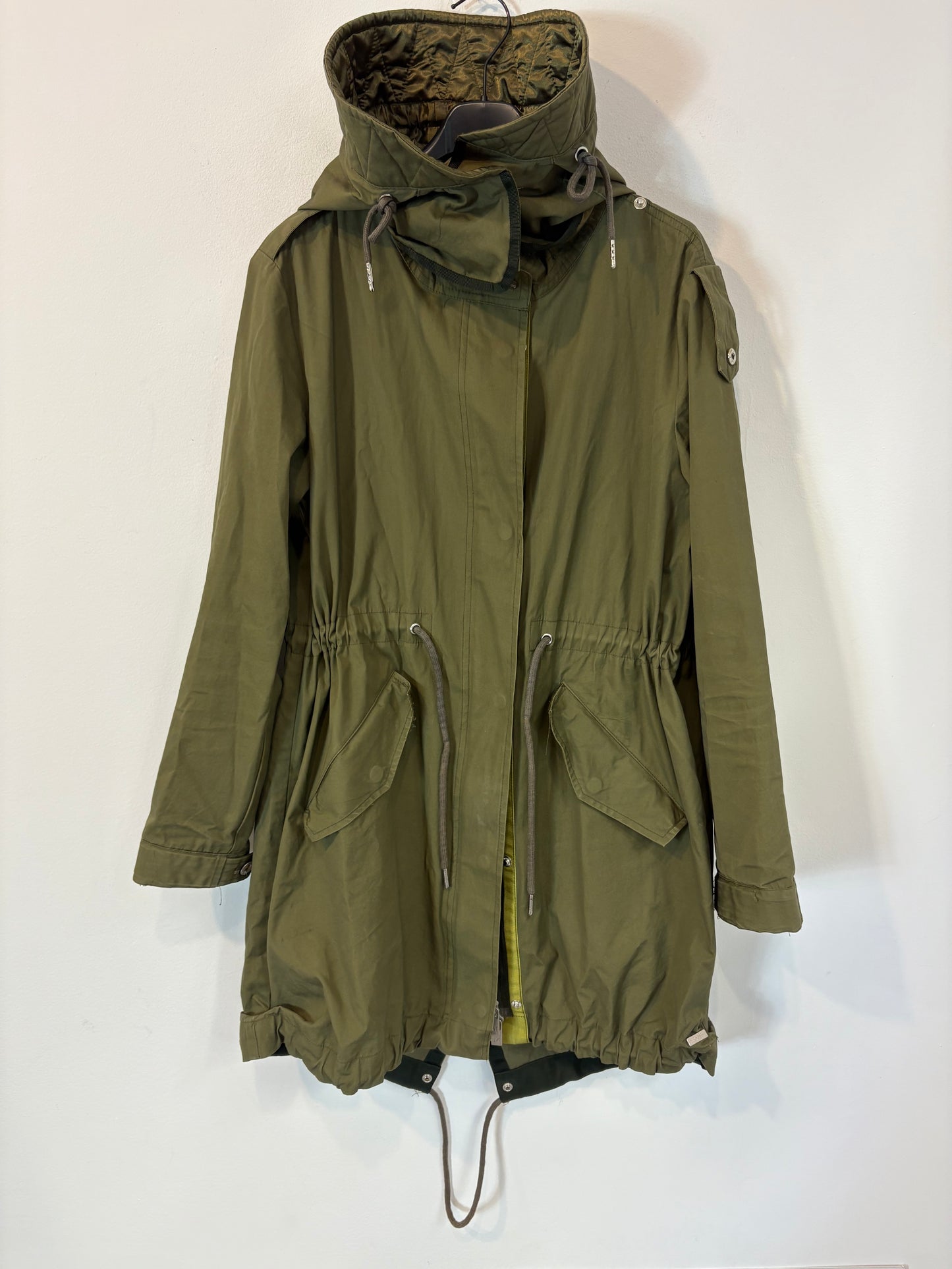 SCOTCH &amp; SODA. Green parka with removable hood. Size 1 (S)