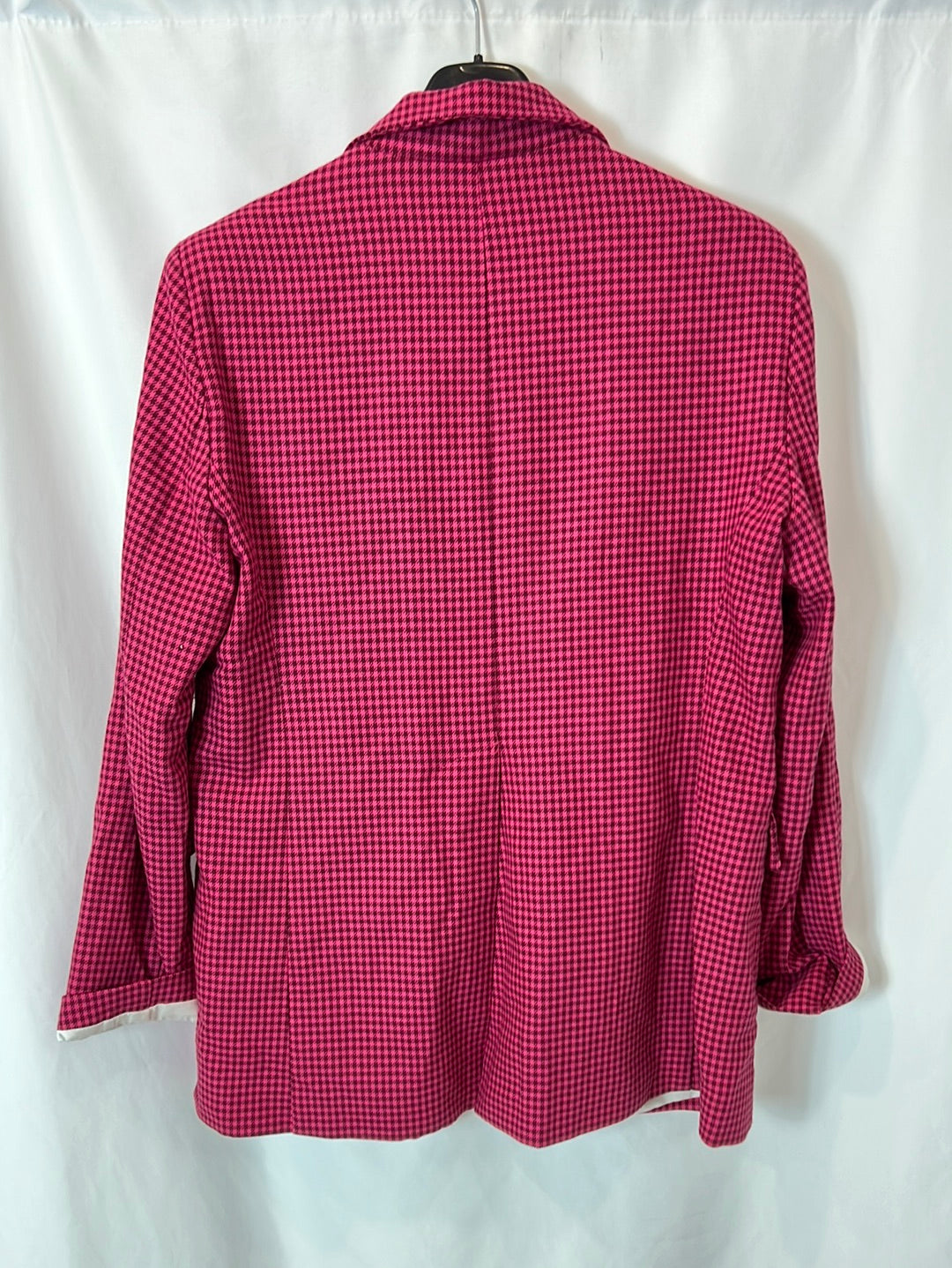 MOTEL. Pink Houndstooth Blazer TM