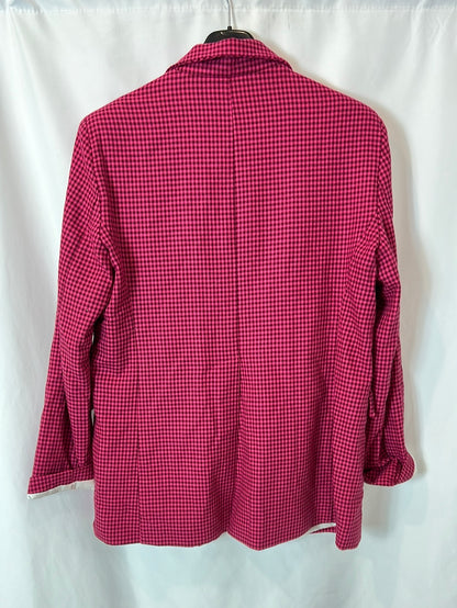 MOTEL. Pink Houndstooth Blazer TM