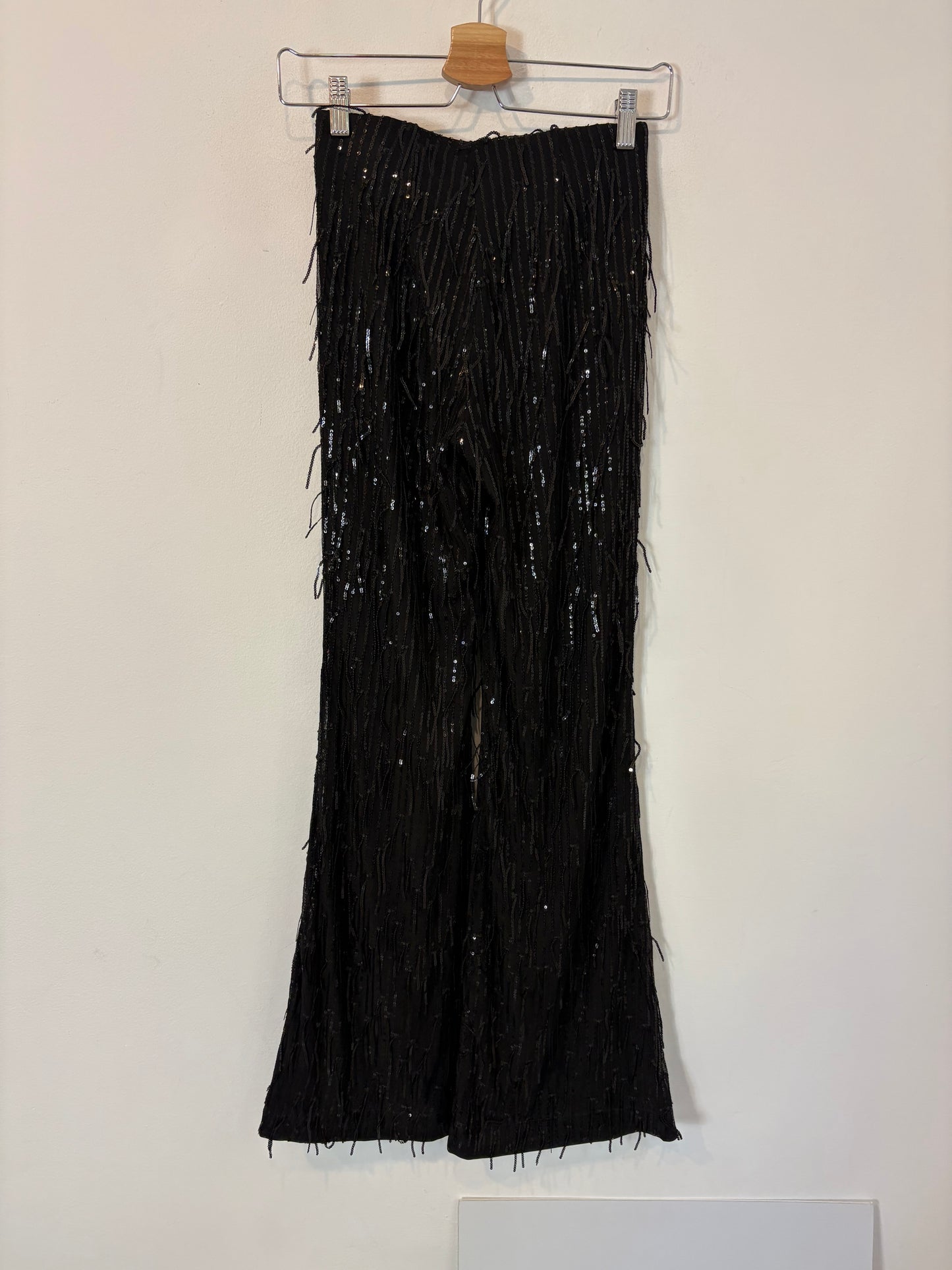 SHEIN. Burgundy Fringed Cardigan Tl