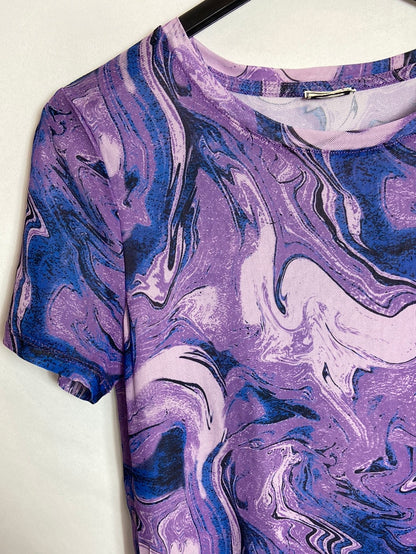 PIMKIE. Camiseta morada estampada semitransparente T.U(S)