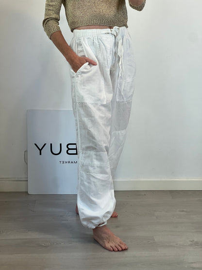 ZARA. Pantalón blanco mezcla. T XS/S