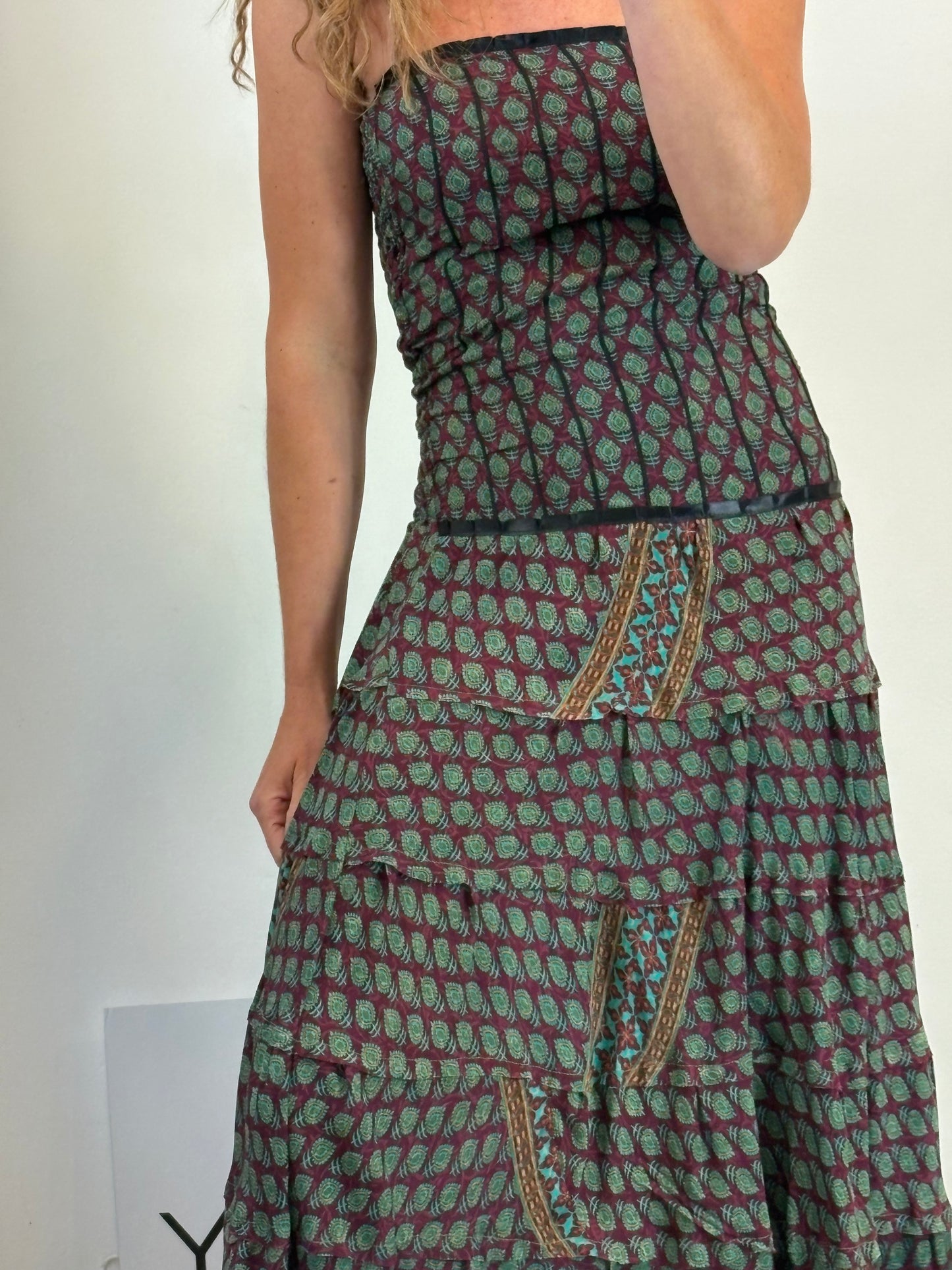 MALABABA. Checkered pareo/scarf