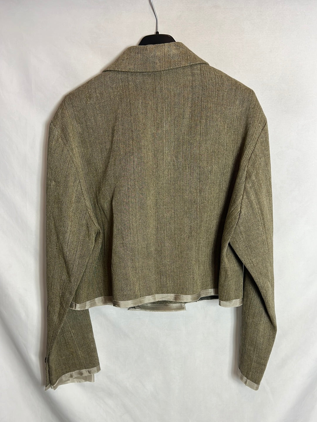 ZARA. Total look verde jaspeado. T XS