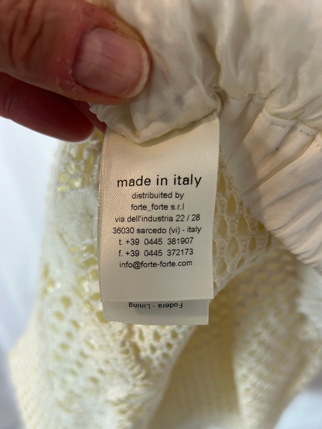 FORTE FORTE. Die-cut shorts. Size 0 (XS/S)