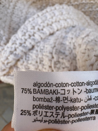 ZARA. Chaqueta punto beige botones dorados. T S