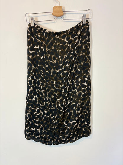 MASSIMO DUTTI. Printed top and skirt set. Size XS/S