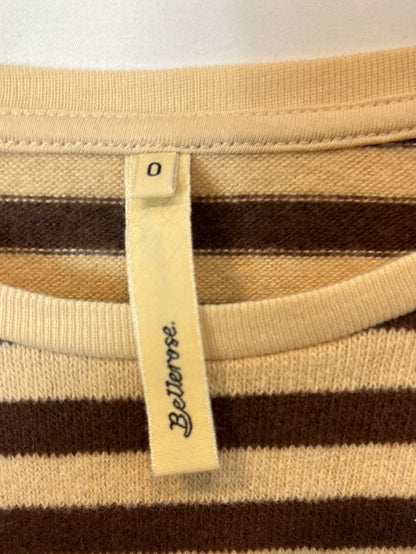 BELLEROSE. Striped sweater with sleeve detail. Size 0 (S)