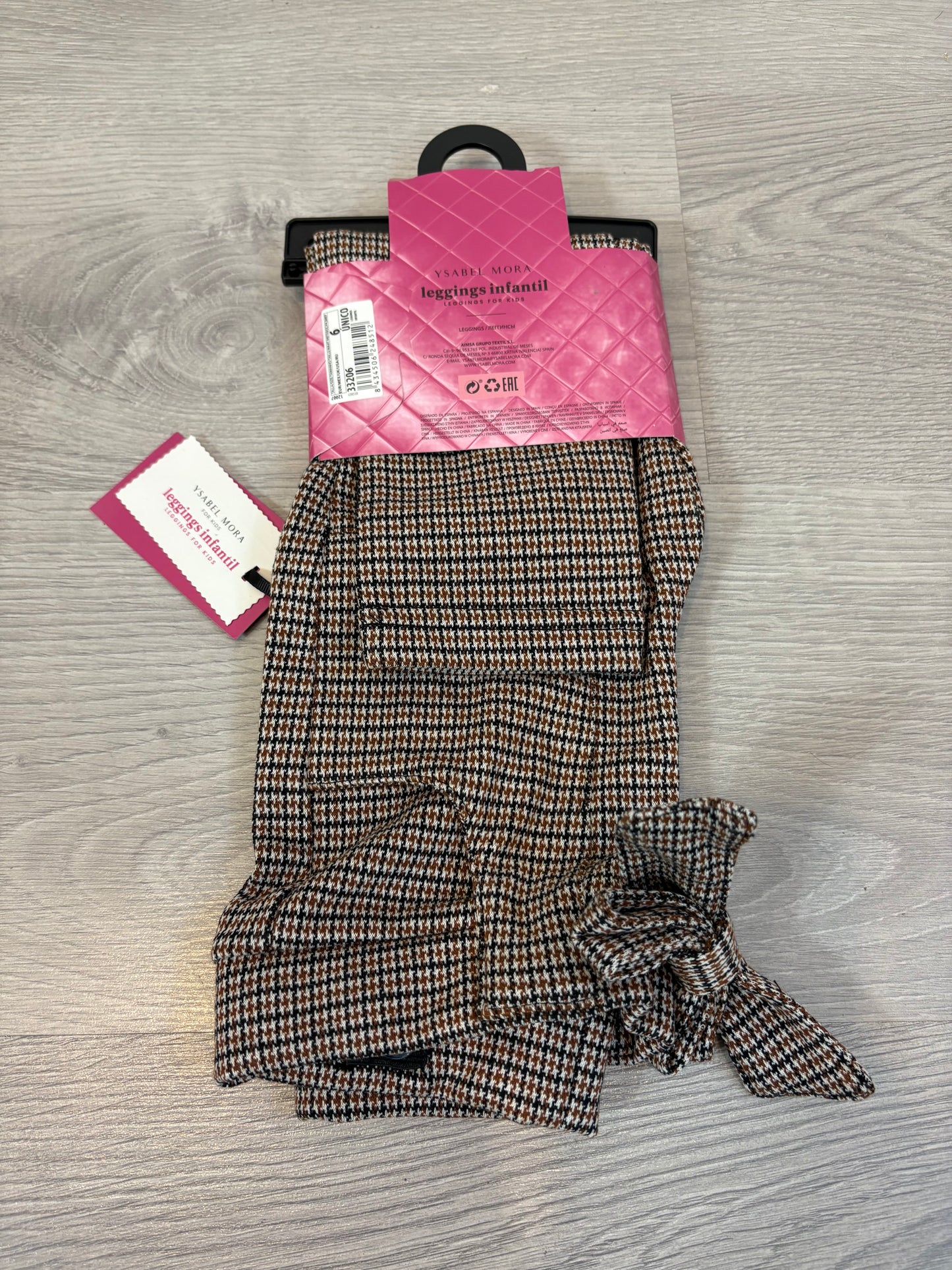 YSABEL MORA. Leggings niña pata de gallo. T 6 años