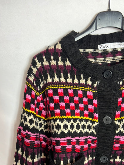 ZARA. Rebeca punto colores. T M (Tara)