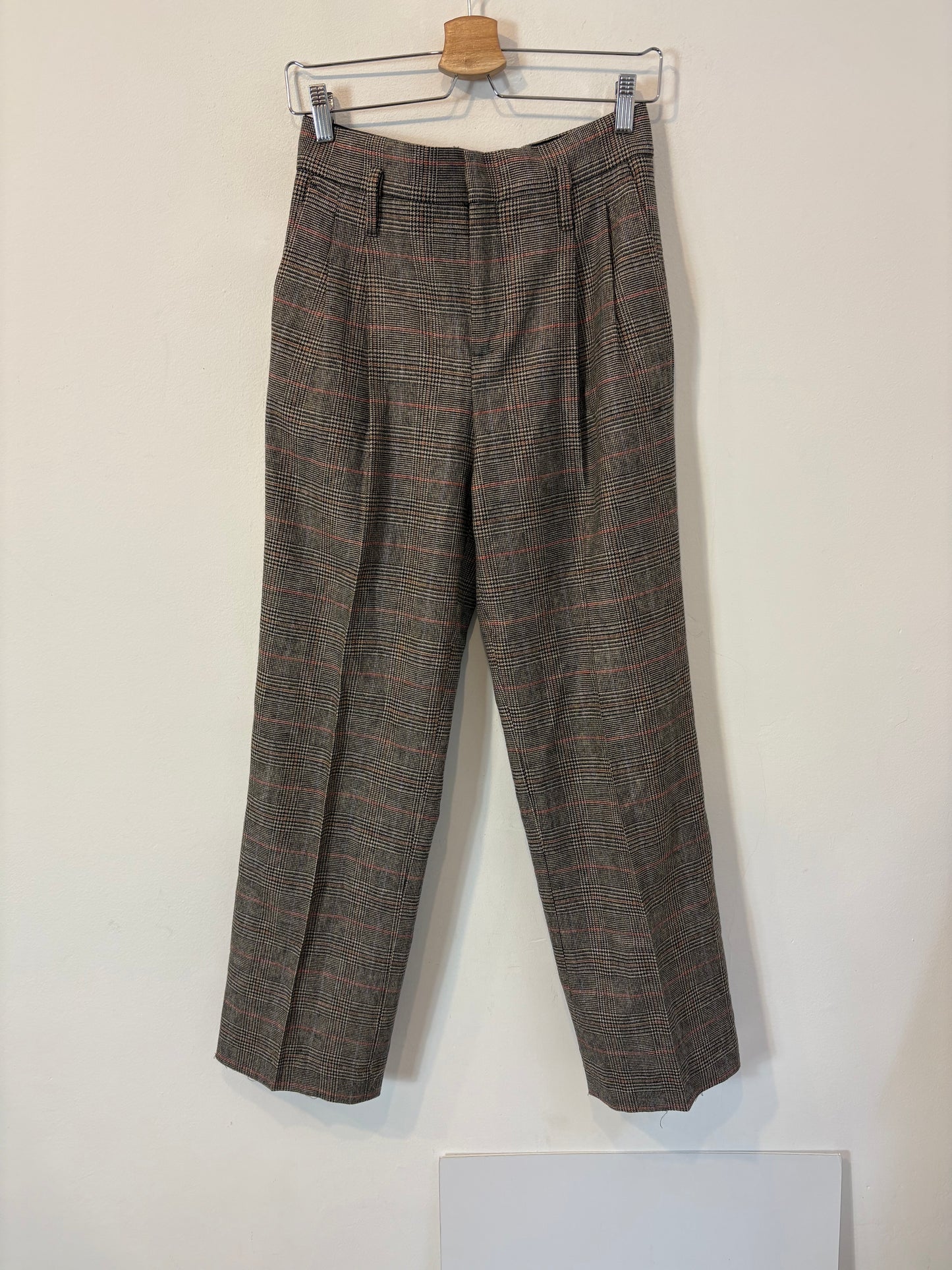 ZARA. Pantalón pinzas con lana