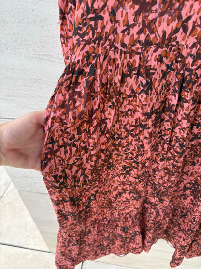 MAGNOLYA. Vestido midi estampado bolsillos