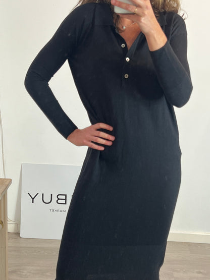 SHON MOTT. Vestido negro cashmere T.u(s)
