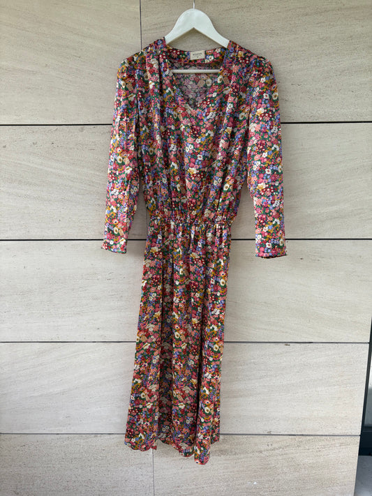 RITAVON. Vestido satinado flores