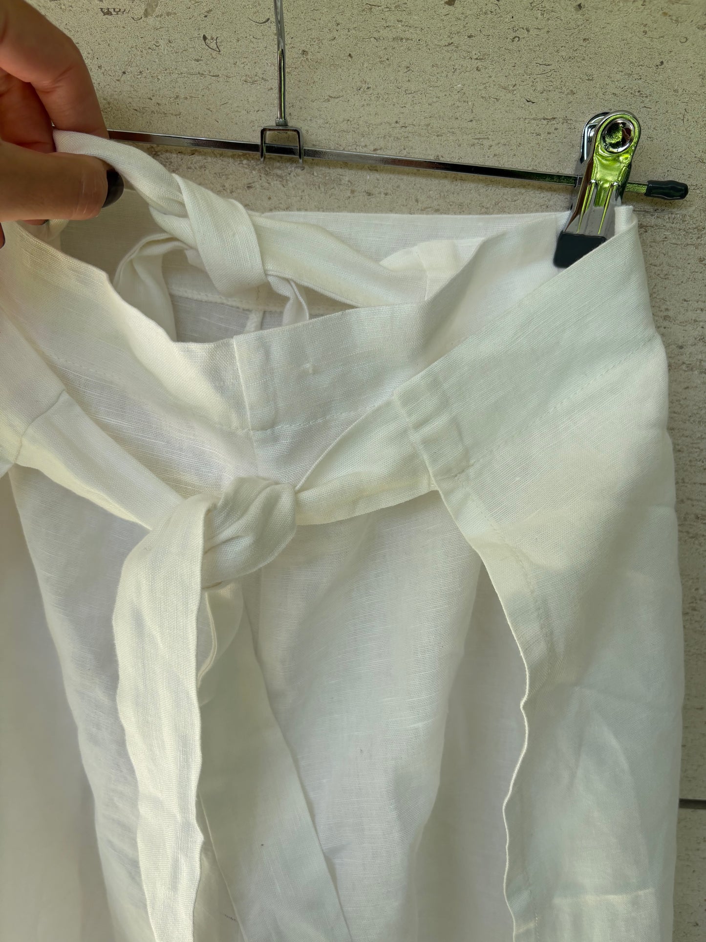 OTRAS. Pantalón aberturas lino. T S/M