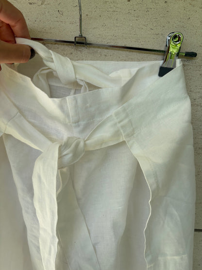 OTRAS. Pantalón aberturas lino. T S/M