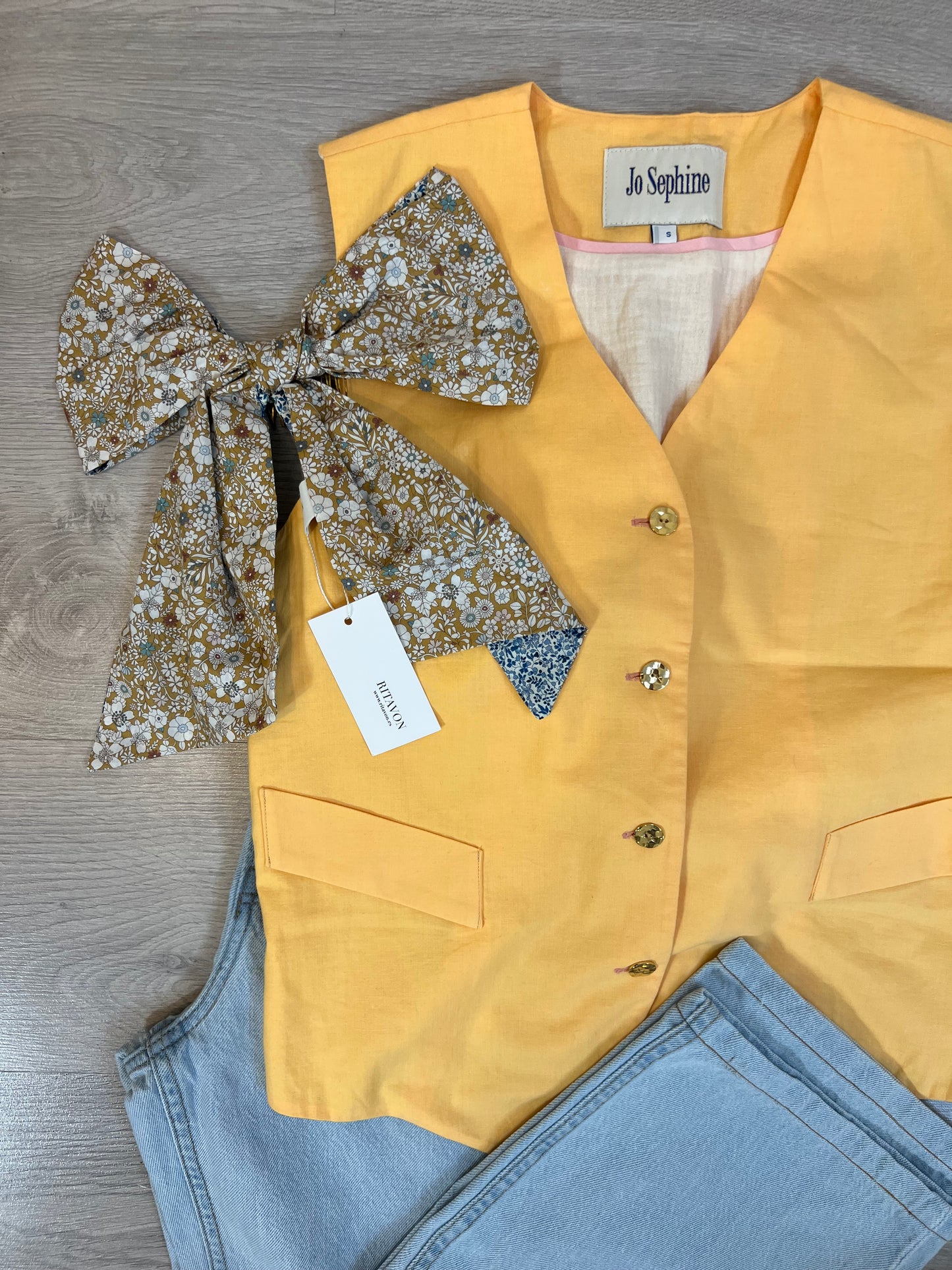 JOSEPHINE. Yellow Vest Ts