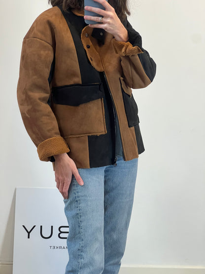 ZARA. Jacket with mottled gray wool. TS