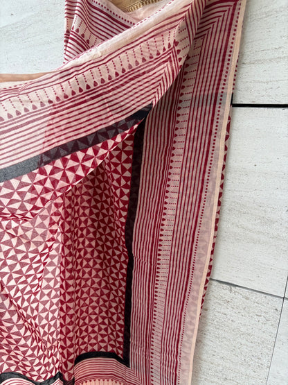 Pañuelo/ pareo estampado burdeos