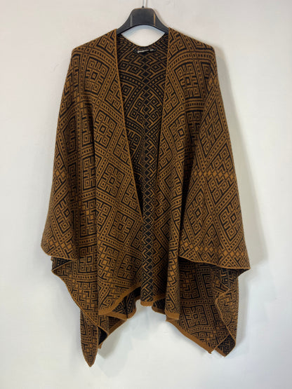 STRADIVARIUS. Kimono punto estampado geométrico. T M