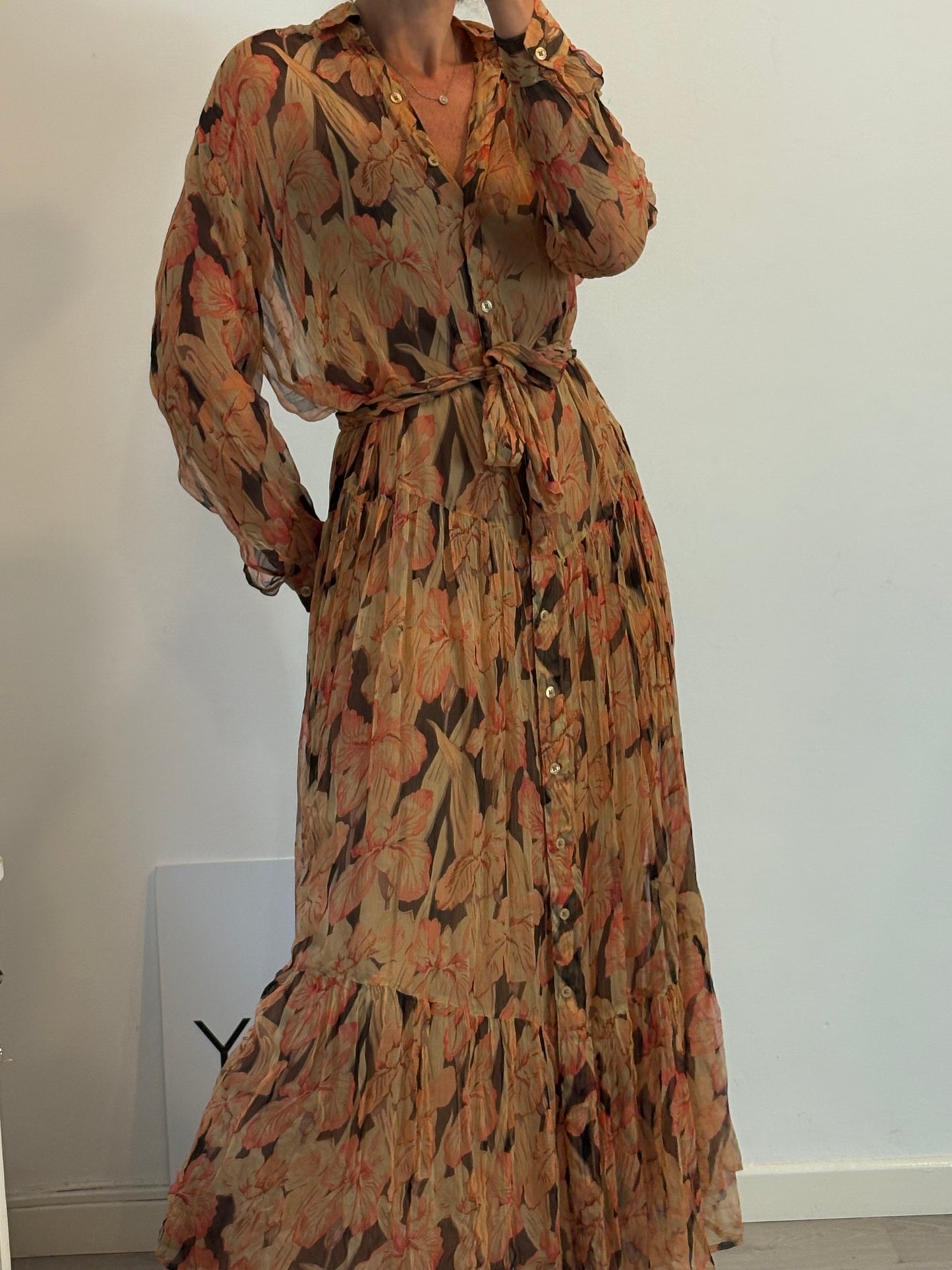 MES DEMOISELLES. Vestido largo vaporoso