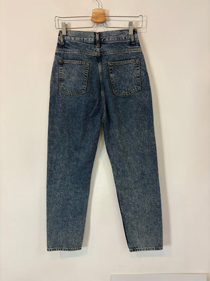 Denim recto cintura alta