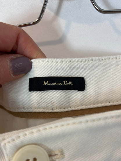 MASSIMO DUTTI. Denim cropped dobladillo. T 40