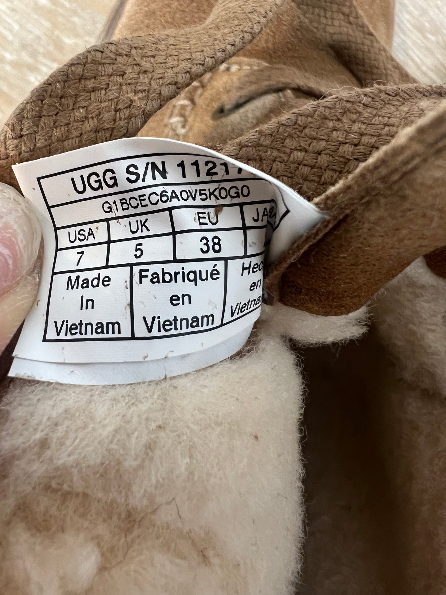 UGG.Botas camel piel borrego T.38