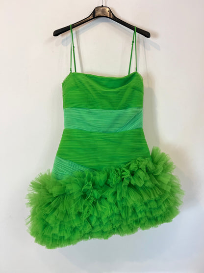 H&M. vestido verde tull T.36 (METAVERSE CAPSULA)