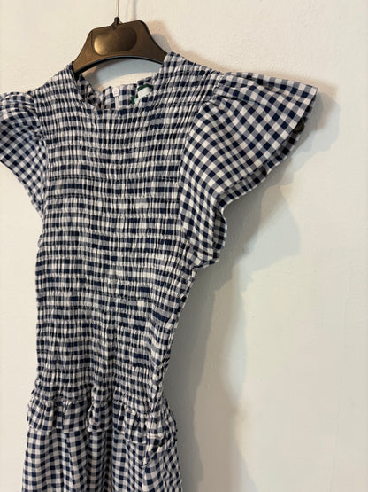 PIETRA. Vestido largo cuadros nido de abeja. T S