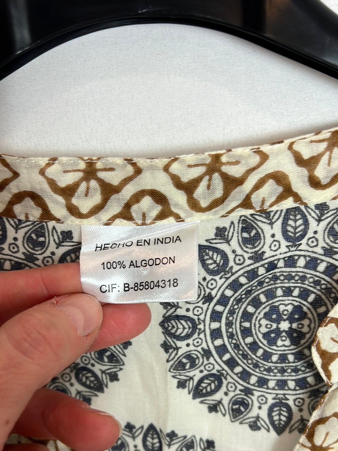 OTHERS. Short printed shirt dress. YOU (M)