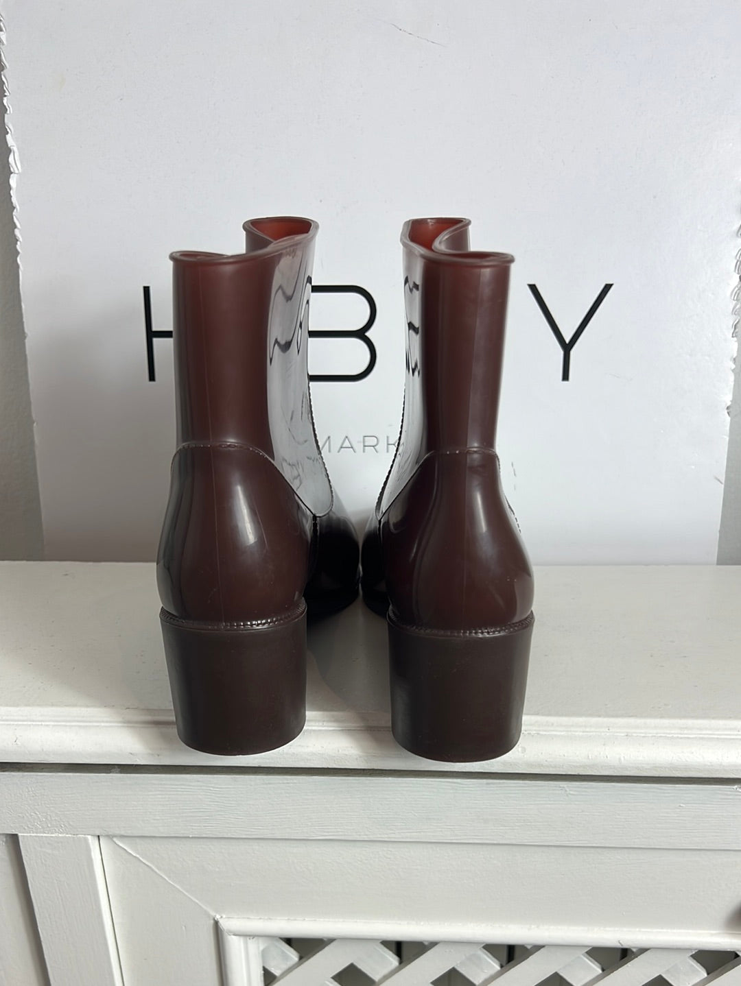 BIMBA&amp;LOLA. Brown rain boots Tl(38)