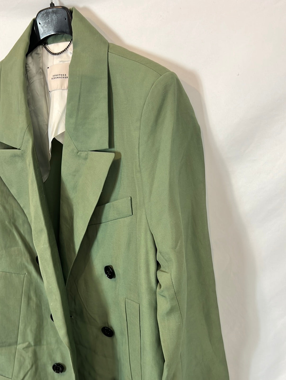 DOROTHEE SCHUMACHER. Flowy green blazer Tu(xs)