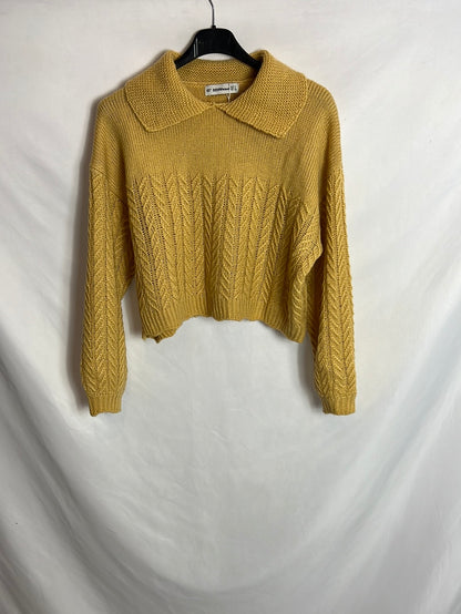 BBWMWOMAN. Jersey polero mostaza T.m