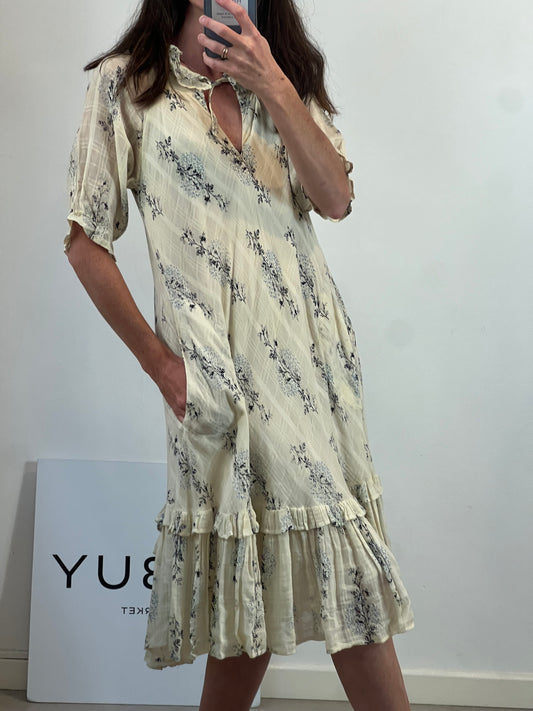ISABEL MARANT ÉTOILE. Vestido corto estampado bolsillos