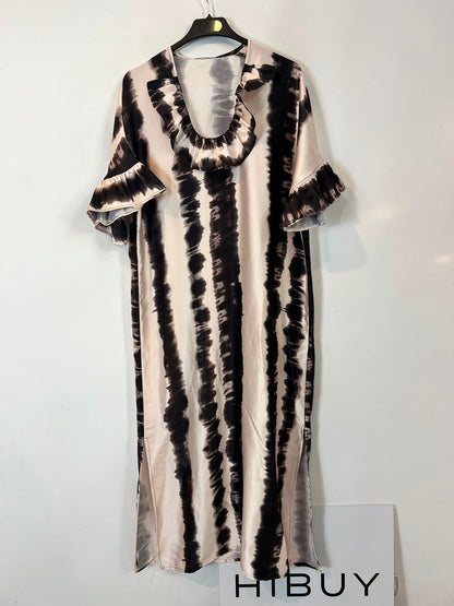 MONDINO (LIMITED EDITION). Vestido largo tie dye