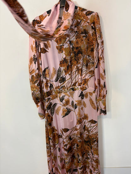 MONTENEGRO. Vestido largo estampado lazada