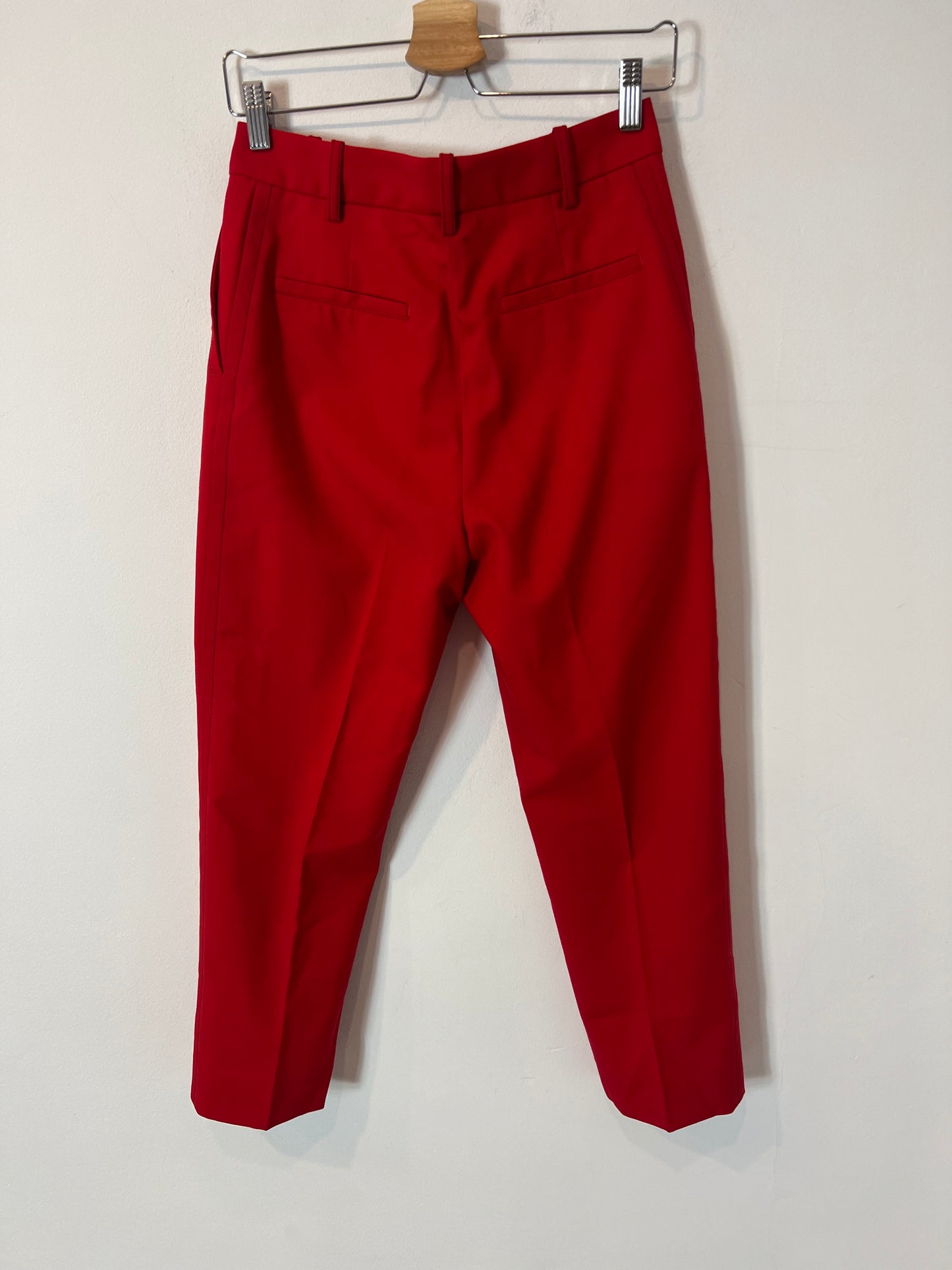MARNI. Pantalón lana rojo fluido T.36
