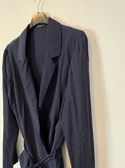 SYSTEMACTION. Chaqueta azul fluida estampada