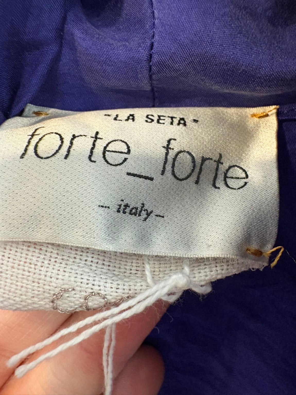 FORTE FORTE. Kimono largo seda morado