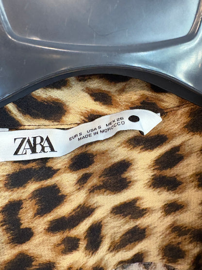 ZARA. Blusa fluida animal print. T S