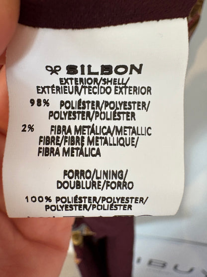 SILBON. Vestido estampado aberturas