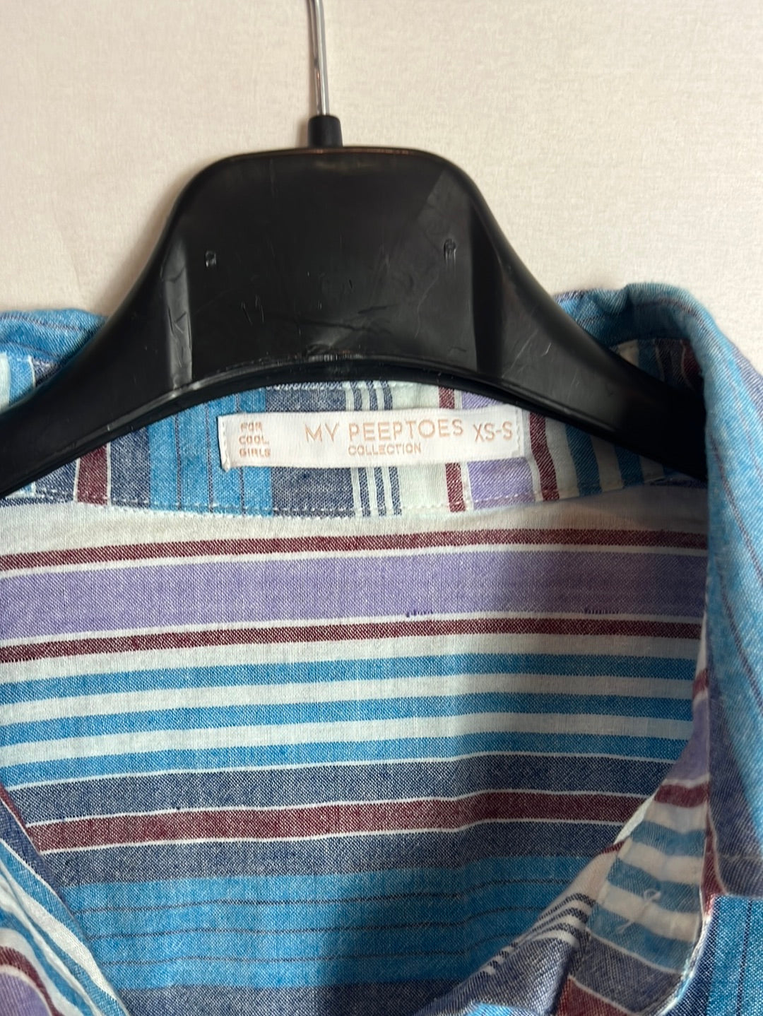 MY PEEPTOES. Camisa rayas algodón. T XS-S