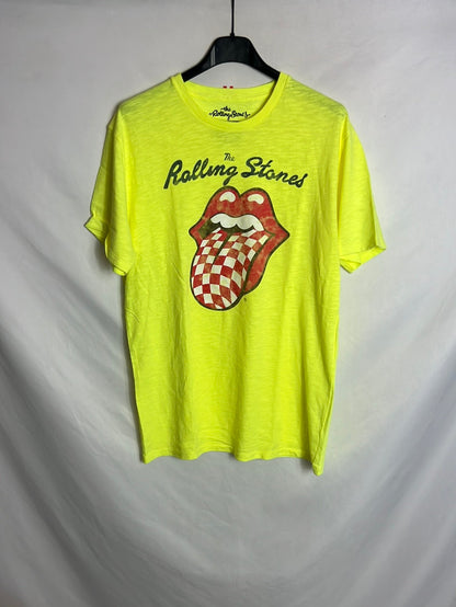 THE ROLLING STONES. Fluorescent logo T-shirt. TM